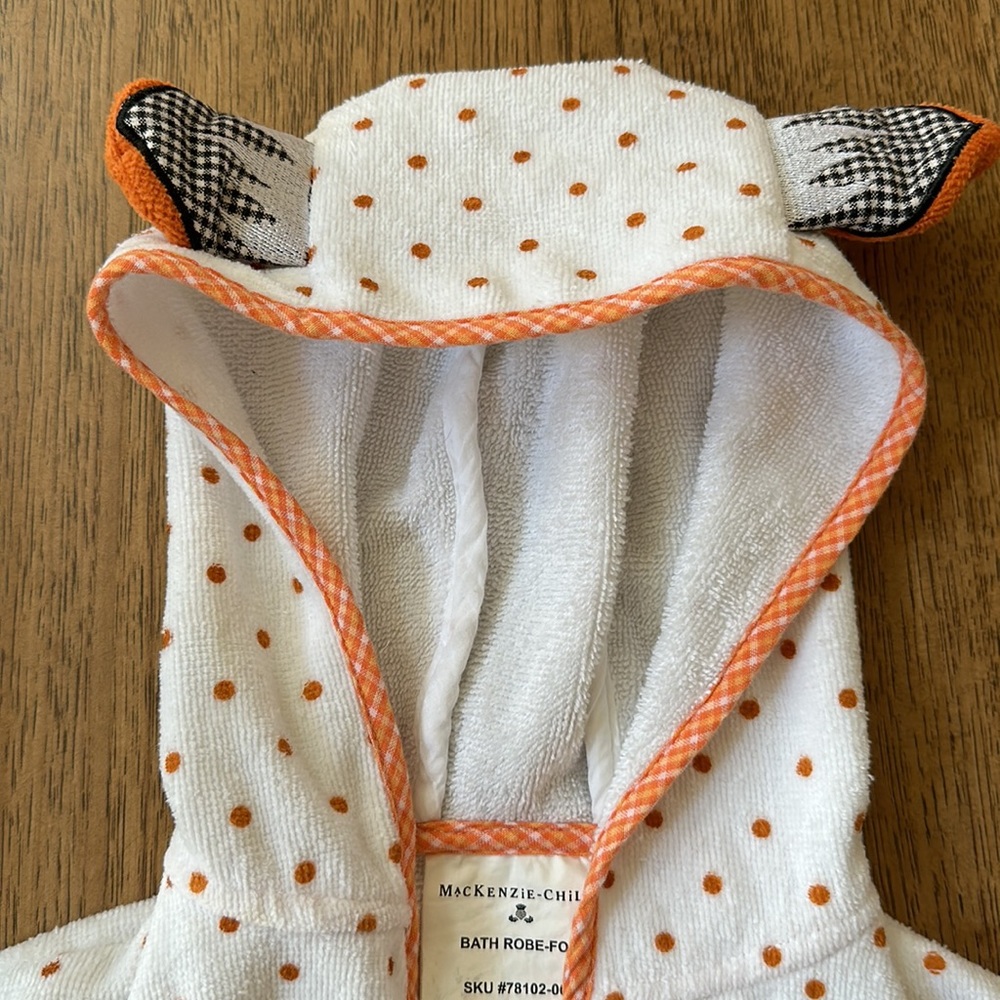 Mackenzie-Childs baby Robe Fox children’s - Picture 2 of 6